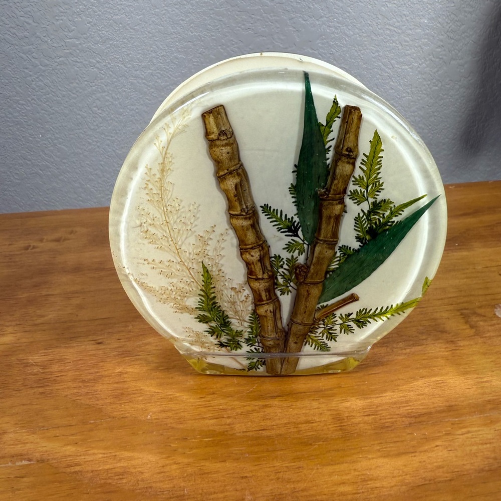 Vintage Botanical Resin Napkin‎ Holder